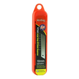 Sterling Snap-Off Blade 18mm Large Pack of 10