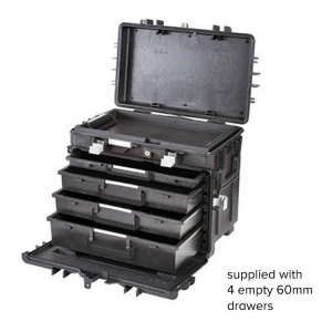 GT Line All In One Tool Box 4 Empty 60mm Drawers