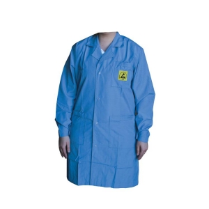 ESD Lab Coat Blue 4XL Polycotton