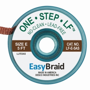 Easy Braid One Step Desolder Braid Lead Free 0.125 inch x 5ft