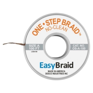 Easy Braid One Step Desolder Braid No-Clean 0.025 inch x 100ft