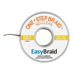 Easy Braid One Step Desolder Braid No-Clean 0.050 inch x 100ft