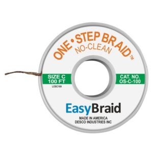 Easy Braid One Step Desolder Braid No-Clean 0.075 inch x 100ft