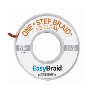 Easy Braid One Step Desolder Braid No-Clean 0.100 inch x 25ftft