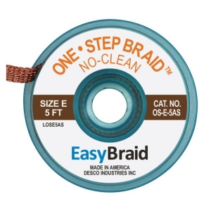 Easy Braid One Step Desolder Braid No-Clean 0.125 inch x 5ft