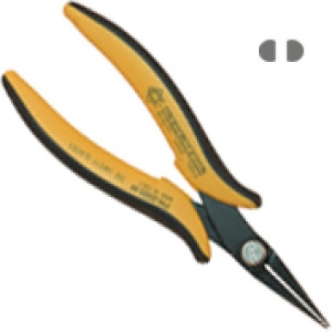 Piergiacomi PN2002M Short Nose Pliers Half Round Tips Smooth 155mm