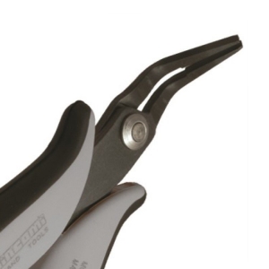 Piergiacomi PNB2008D Bent Nose Pliers Flat Wide Tips Smooth 152mm dissipative ES