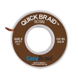 Easy Braid Quick Braid Desolder Braid Rosin 0.125 inch x 25ft