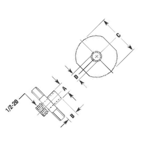 Template Guide for SRT10S25N Router Pilot 3/8 x 1/4 inch Flange 3/4 inch